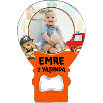İtfaiyeci Ayıcık Temalı Balon Magnet Açacak