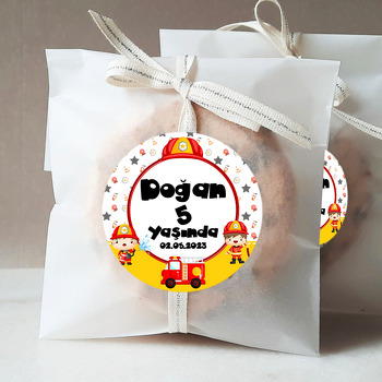 İtfaiyeci Çocuklar Temalı Sticker