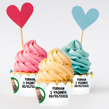 İyi Bir Dinozor Temalı Cupcake Sargısı