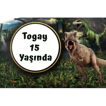 Jurassic Park Dinozorlar Temalı Doğum Günü Afiş