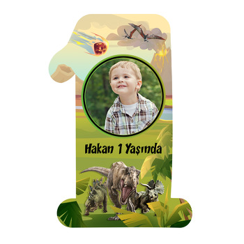 Jurassic World Dinozorlar Temalı Doğum Günü Magnet