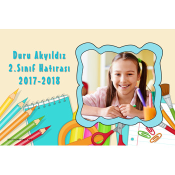 Kalem Temalı Sınıf Hatırası Plastik Magnet