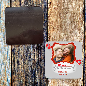 Kalpler Temalı Magnet
