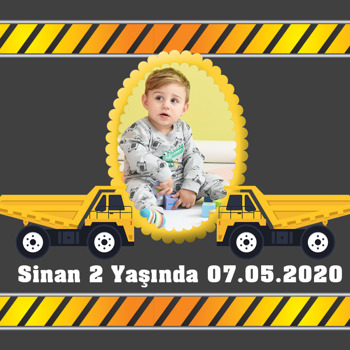 Kamyon Temalı    Kare Parti Afiş
