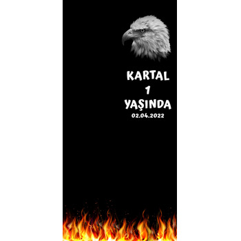 Kara Kartal Temalı Hediyelik Kart