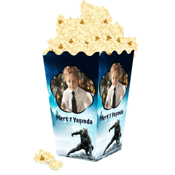 Kara Panter Temalı Popcorn Kutusu