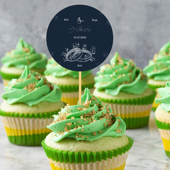 Karakalem Yüzük Temalı Söz Nişan Nikah Kürdan Süs