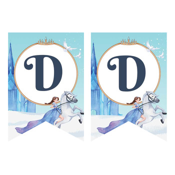 Karlar Prensesi  Temalı Flama Banner