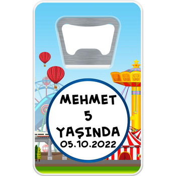 Karnaval Temalı Dikdörtgen Magnet Açacak