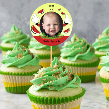 Karpuz Dilimleri Temalı Parti Kürdan Süs