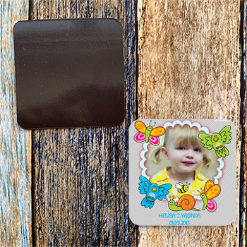 Kelebek Ve Kuşlar Temalı Magnet