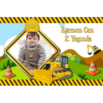 Kepçe 2 Temalı Doğum Günü Magnet