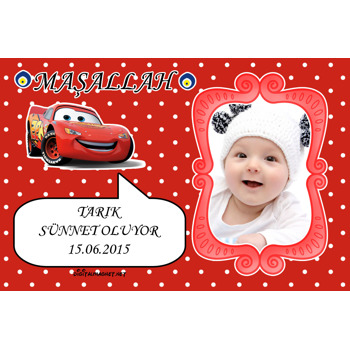 Kırmızı Arabalı Sünnet Magneti