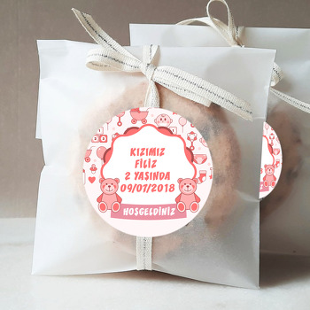 Kırmızı Ayıcık Temalı Sticker