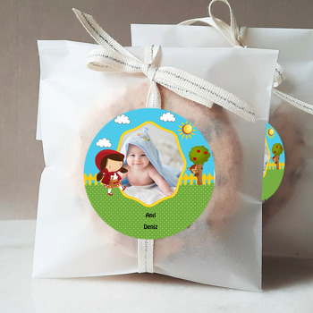 Kırmızı Başlıklı Kız Temalı Resimli Sticker