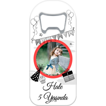 Kırmızı Çerçeve ile Çizgisel Parti Temalı Doğum Günü Uzun Açacak