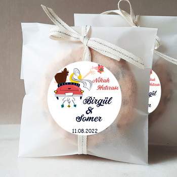 Kırmızı Gelin Arabası Temalı Sticker