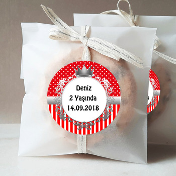 Kırmızı Gümüş Temalı Sticker