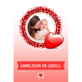 Kırmızı Kalpli Magnet