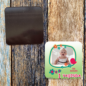 Kırmızı Kuşlu Magnet