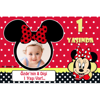 Kırmızı Minnie Mouse Magnet