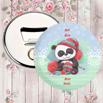Kırmızı Şapkalı Panda Temalı Magnet Açacak