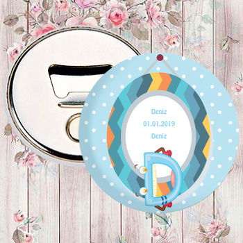 Kişiye Özel D Harfi Temalı Magnet Açacak