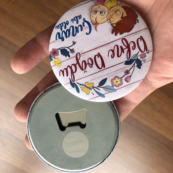 Kişiye Özel Fotoğraf Baskılı Magnet Açacak 75 mm