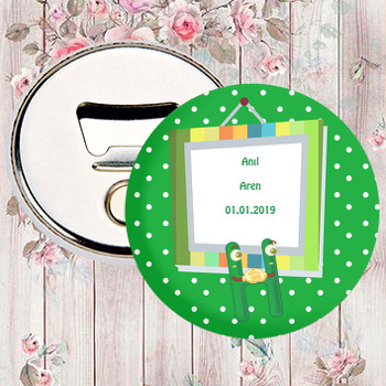 Kişiye Özel H Harfi Temalı Magnet Açacak