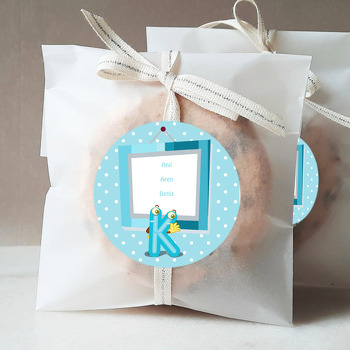 Kişiye Özel K Harfi Temalı Sticker