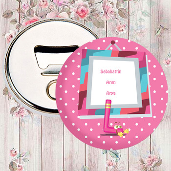 Kişiye Özel L Harfi Temalı Magnet Açacak