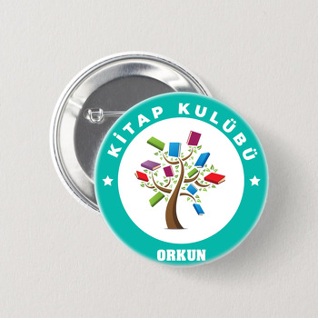 Kitap Kulübü Temalı İğneli Buton Rozet
