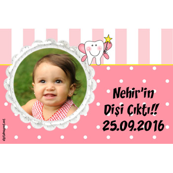 Kız Bebek İçin Diş Buğdayı Magnet