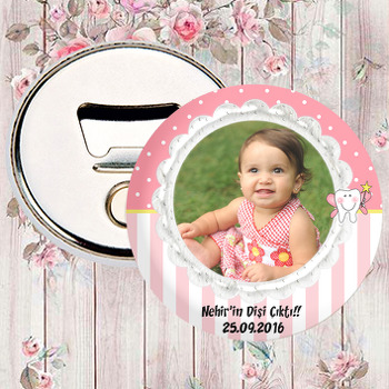 Kız Bebek İçin Diş Buğdayı Magnet Açacak