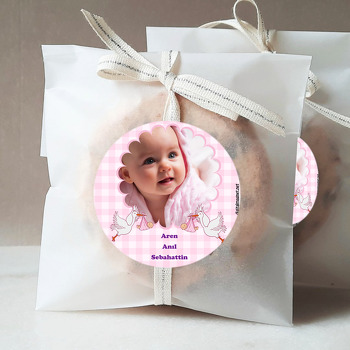 Kız Bebek İçin Hoşgeldin Bebek Sticker