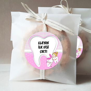 Kız  Diş Buğdayı Temalı Sticker