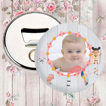 Kızılderili Kız Temalı Fotoğraflı Magnet Açacak