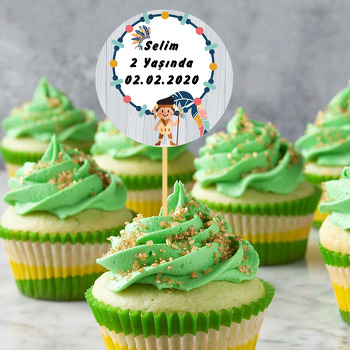 Kızılderili Temalı Kürdan Süs