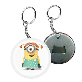 Kızlar İçin Minion Temalı Arkası Açacak Anahtarlık