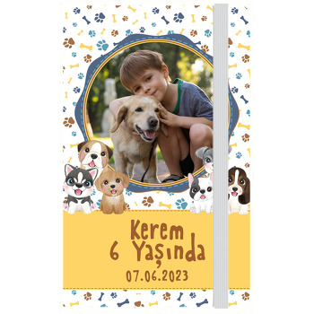 Köpek Dostu Temalı Doğum Günü Anı Defteri