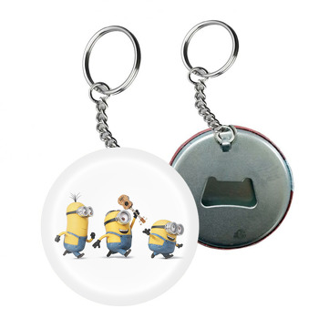 Koşan Minionlar Temalı Arkası Açacak Anahtarlık