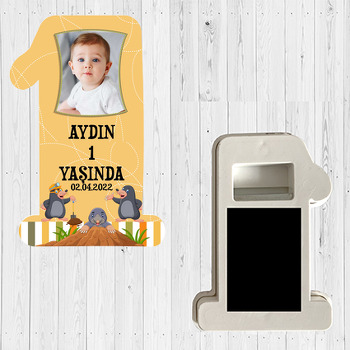 Köstebekler Temalı Doğum Günü Magnet Açacak