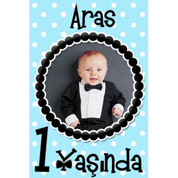 Küçük Adam Temalı Doğum Günü Afiş