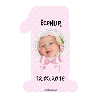 Küçük Hanım Temalı  Doğum Günü Magnet