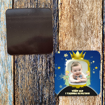 Küçük Prens 2 Temalı Kare Magnet
