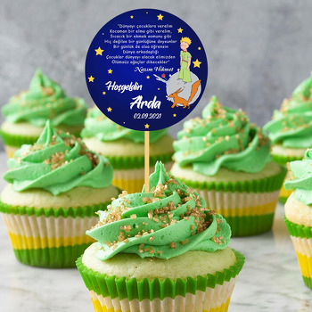 Küçük Prens ile Şiir Temalı Parti Kürdan Süs