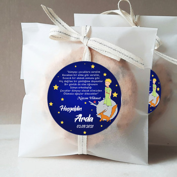 Küçük Prens ile Şiir Temalı Sticker