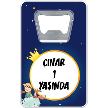 Küçük Prens ile Tilki Temalı Dikdörtgen Magnet Açacak