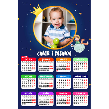 Küçük Prens ile Tilki Temalı Takvim Magnet
