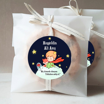 Küçük Prens ile Yıldızlar Temalı Sticker